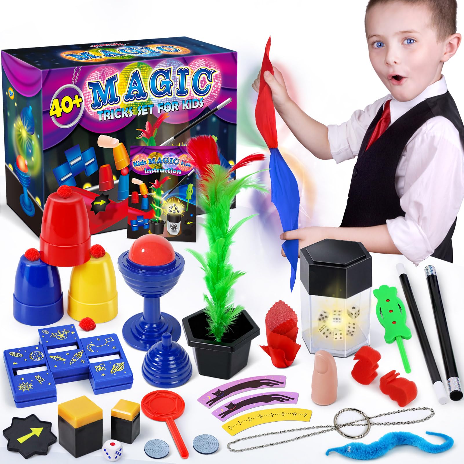 Heyzeibo Magic Kit - Magic Tricks for Kids, Magic Set with Step-by